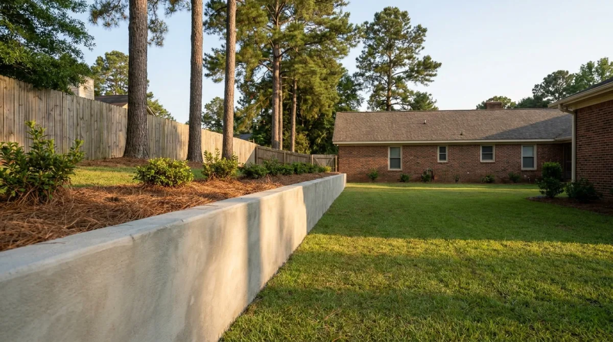 Retaining wall in Fayetteville NC
