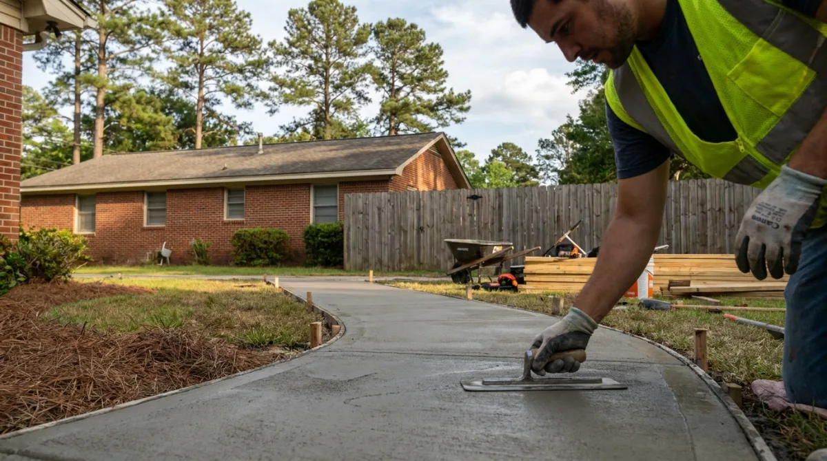 Concrete finishing work in Cumberland County