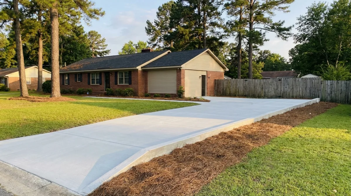 Low decorative retaining wall