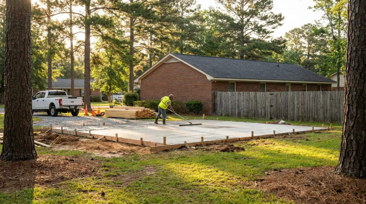 Concrete work near Pinehurst, NC