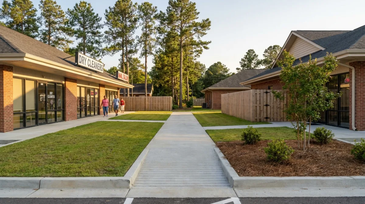 Commercial walkway in Cumberland County