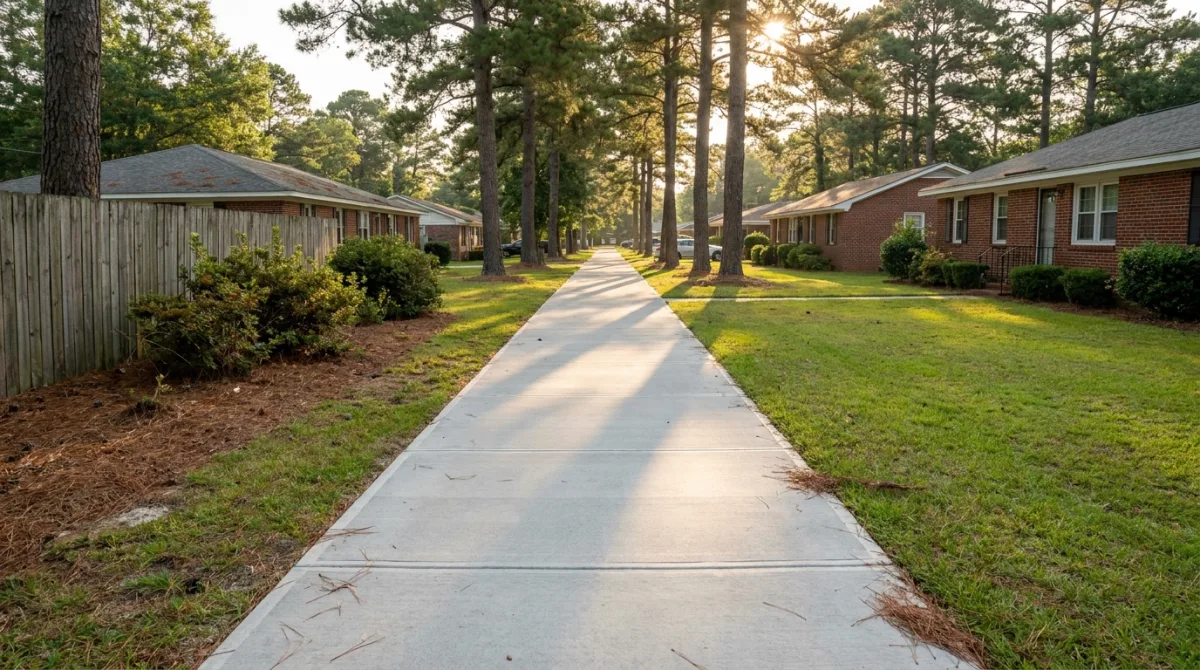 Long concrete sidewalk project in Cumberland County