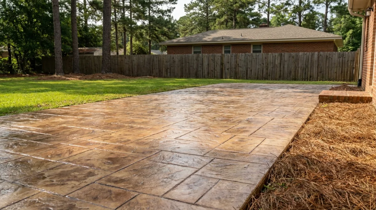 Stamped concrete in Fayetteville NC